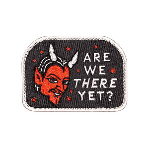 OXFORD PENNANT pb` ARE WE THERE YET? Embroidered Patch