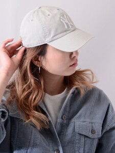 47Brand フォーティセブン キャップ メンズ レディース ユニセックス おしゃれ ブランド Yankees 47 CLEAN UP Gray ヤンキース クリーンナップ グレー ベースボール 6パネル ローキャップ MLB00549 B-RGW17G