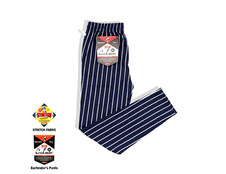 楽天市場】COOKMAN クックマン バーテンダーパンツ メンズ レディース ユニセックス 男女兼用 おしゃれ かわいい Bartenders Pants Stripe スリムフィット タイトストレート カジュアル コックマン ストライプ ネイビー 231-01865 : RODEO BROS 2nd(ロデオブロス) 楽天市場】COOKMAN クックマン バーテンダーパンツ メンズ レディース ユニセックス 男女兼用 おしゃれ かわいい Bartenders Pants Stripe スリムフィット タイトストレート カジュアル コックマン ストライプ ネイビー 231-01865 : RODEO BROS 2nd(ロデオブロス)