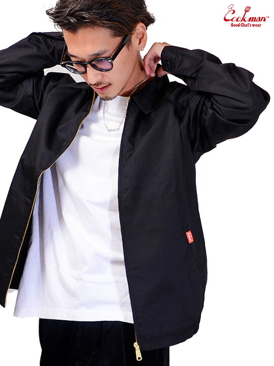 楽天市場 Cookman クックマン ジャケット メンズ レディース ユニセックス おしゃれ かわいい ブランド 大きいサイズ Delivery Jacket デリバリージャケット ワークジャケット スイングトップ ブルゾン 黒 コックマン 231 Rodeo Bros 2nd ロデオブロス