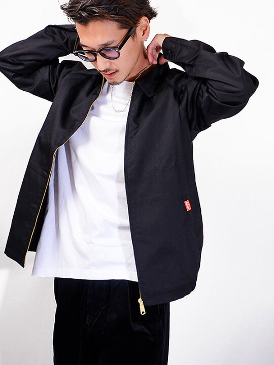 楽天市場 Cookman クックマン ジャケット メンズ レディース ユニセックス おしゃれ かわいい ブランド 大きいサイズ Delivery Jacket デリバリージャケット ワークジャケット スイングトップ ブルゾン 黒 コックマン 231 Rodeo Bros 2nd ロデオブロス