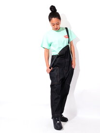 COOKMAN クックマン オーバーオール メンズ レディース 大きいサイズ おしゃれ かわいい ゆったり ユニセックス 男女兼用 Fisherman's Bib Overall Denim BLACK フィッシャーマンズ ビブ オーバーオール ブラック デニム コックマン ロールアップ 231-03854