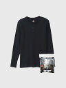 Hanes BEEFY ヘインズ Tシャツ 長袖 ビーフィー ロンT ワッフル ヘンリー ネック サーマル T シャツ メンズ レディース ロングTシャツ 長袖Tシャツ 無地 パックTシャツ パックT アメリカ綿 ヘビーウェイト バインダーネック 丸胴 HM4-S104