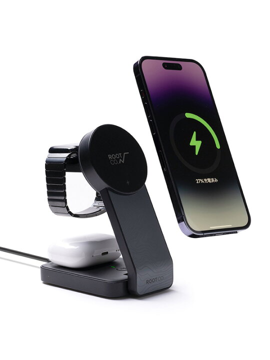 楽天市場】ROOT CO ルートコー スマホ 充電器 ワイヤレス PLAY EZ Fold 