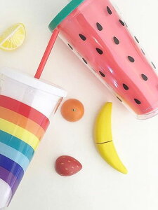 SUNNYLIFE Tj[Ct ^u[  ӂt Wt Jbv Rbv {g }C{g vX`bN TUMBLER WATERMELON 650ml sNjbN AEghA Lv ătFX R v[ObY i