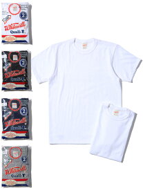 Whitesville ホワイツビル Tシャツ パックTシャツ 2パック 半袖 シンプル おしゃれ メンズ レディース ユニセックス 2枚入りパックTシャツ 日本製 丸胴 ダブルバインダーネック 東洋エンタープライズ WV73544