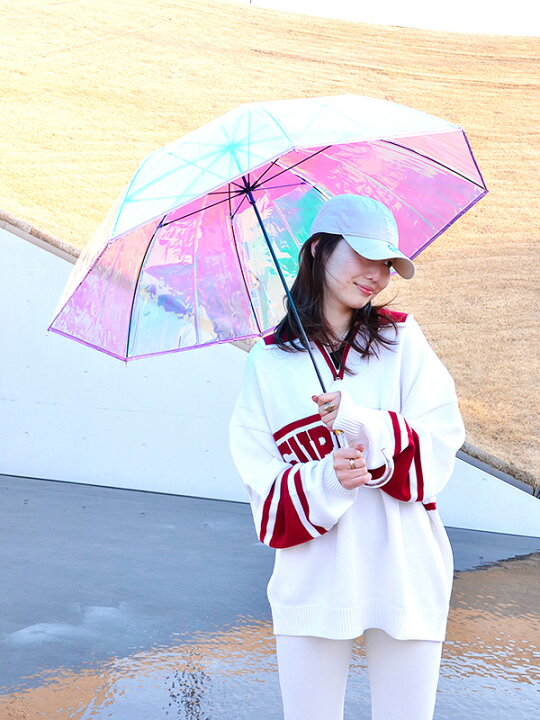 楽天市場 Wpc 傘 ビニール グラデーション レディース ビニール傘 可愛い オシャレ かわいい キラキラ インスタ Sns 高校生 中学生 大学生 普段使い ブランド オシャレ女子 大きい 雨傘 レイングッズ 梅雨 雨対策 パイピング シャイニーアンブレラ Shiny Plastic