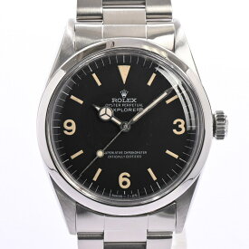 【ヴィンテージ】 ロレックス エクスプローラー 腕時計 1016 2番 ブラック メンズ