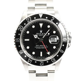 【中古】A品 ロレックス GMTマスター2 スティックダイヤル 腕時計 16710BK/BK D番 ブラック メンズ