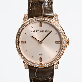 【中古】A品 ハリーウィンストン ミッドナイト 腕時計 MIDQHM32RR002 ピンク レディース