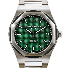 【中古】A品 ジラールペルゴ ロレアート 42mm 腕時計 81010-11-3153-1CM グリーン メンズ