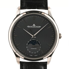 【中古】A品 ジャガールクルト マスター ウルトラスリム ムーン 腕時計 Q1363540 グレー メンズ