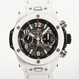 【中古】A品 ウブロ ビッグバン ウニコ ホワイトセラミック 腕時計 411.HX.1170.HX スケルトン メンズ