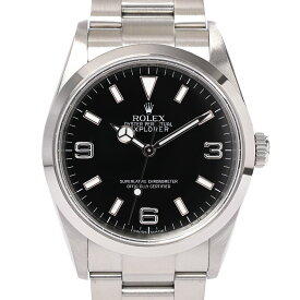 【中古】A品 ロレックス エクスプローラーI 腕時計 114270 Z番 ブラック メンズ