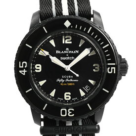【中古】A品 スウォッチ OCEAN OF STORMS 腕時計 SO35B400 ブラック メンズ