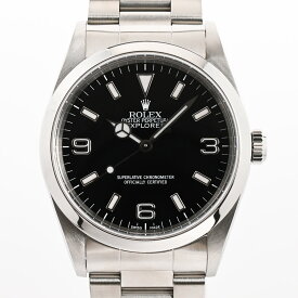 【中古】A品 ロレックス エクスプローラーI 腕時計 14270 P番 ブラック メンズ
