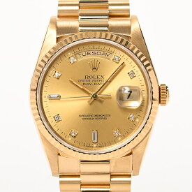 【中古】A品 ロレックス デイデイト 腕時計 18238A X番 イエロー メンズ