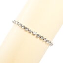 【中古】A品 テニスブレス ダイヤ5ct チェーン長さ(留め具含):約14.5cm/幅:約3.5mm 9.2g レディース