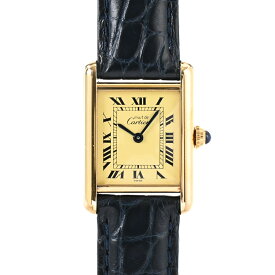 【中古】A品 カルティエ マストタンクSM 腕時計 W1003153 アイボリー レディース