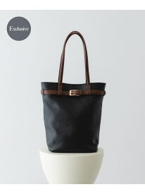 【SALE／10%OFF】『別注』BEAURE×RODESKO カウレザーベルトデザイントートバッグ RODE SKO ロデスコ バッグ トートバッグ ブラック ホワイト【RBA_E】【送料無料】[Rakuten Fashion]