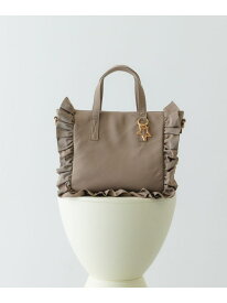 【SALE／50%OFF】スターチャームフリルトートバッグ RODE SKO ロデスコ バッグ トートバッグ ブラック ホワイト【RBA_E】[Rakuten Fashion]