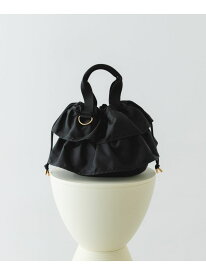 軽量フリルキンチャクバッグ RODE SKO ロデスコ バッグ ハンドバッグ ブラック ベージュ ブラウン【送料無料】[Rakuten Fashion]