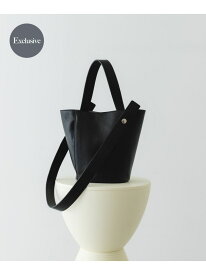 『別注』BEAURE*RODESKO カウレザー2ベルトバケツバッグ RODE SKO ロデスコ バッグ ショルダーバッグ ベージュ ブラック【送料無料】[Rakuten Fashion]