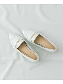 【SALE／50%OFF】『MADE IN JAPAN』プチチェーンフラットシューズ RODE SKO ロデスコ シューズ・靴 ローファー ホワイト ブラック【RBA_E】【送料無料】[Rakuten Fashion]