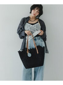 【SALE／20%OFF】フラワーチャームトートバッグ RODE SKO ロデスコ バッグ トートバッグ ブラック ホワイト【RBA_E】【送料無料】[Rakuten Fashion]