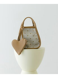 【SALE／40%OFF】ハートキャンバスバッグ RODE SKO ロデスコ バッグ ショルダーバッグ ベージュ ブラック【RBA_E】【送料無料】[Rakuten Fashion]