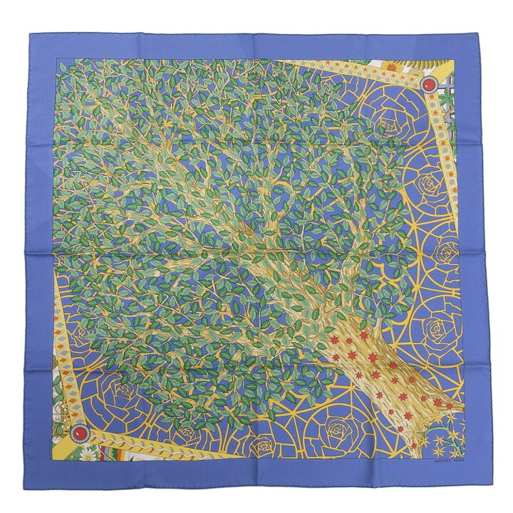 楽天市場】(4232) エルメス HERMES カレ90 AXIS MUNDI 世界中心軸  