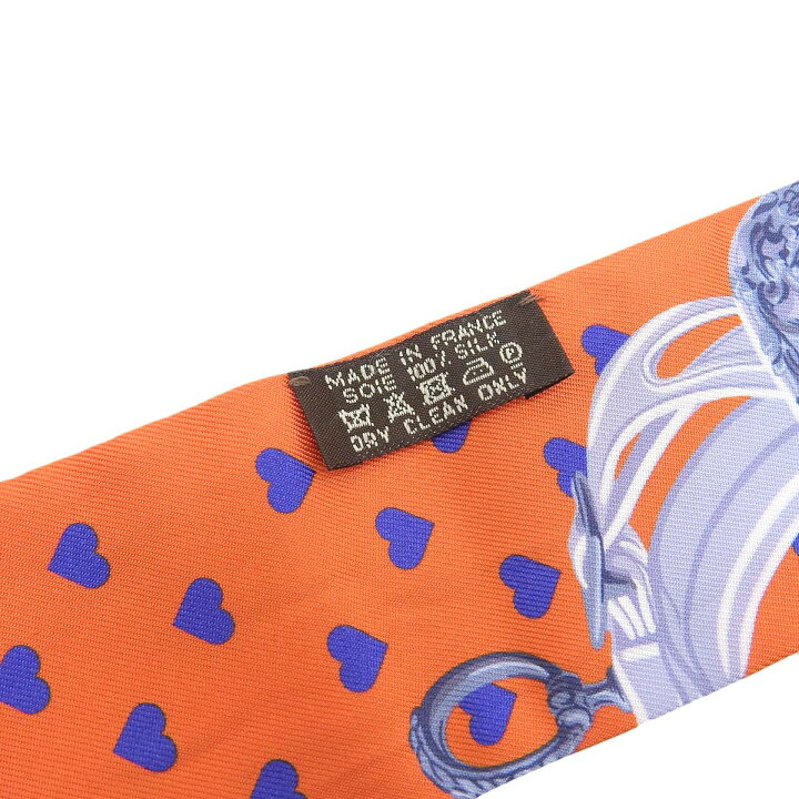 広尾店】エルメス HERMES ツイリー BRIDE DE GALA LOVE 赤系 シルク100  