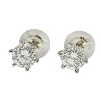 楽天市場】中古 ダイヤ ピアス 一粒 0.5（ピアス｜レディース 