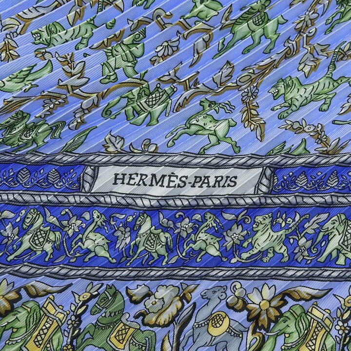 楽天市場】(4715) エルメス HERMES プリーツ スカーフ CHASSE EN INDE 