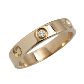 (3666) ルイヴィトン LOUIS VUITTON 750PG ピンクゴールド アリアンスアンプラント ダイヤ1P リング サイズ50 Q9F02A レディース Q9F02A 【中古】