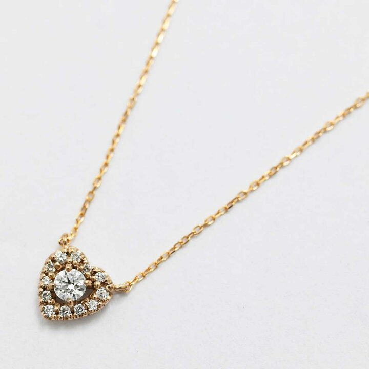 楽天市場】(3312) ヴァンドーム Vendome K18PG ダイヤ0.12ct ハート 