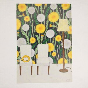 Yoko Matsumoto�@�}�c���g���[�R�@�|�X�g�J�[�h�@�^���|�|�̕ǎ��@2�r�̃`�F�A�@�t���A���C�g