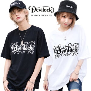 DEVILOCK �f�r���b�N�uRogia���� DEVILOCK THORN TEE�v����T�V���c �I�[�o�[�T�C�Y �r�b�O ���� �u���b�N �z���C�g �����Y���f�B�[�X �� ���S �N���[�l�b�N UK �p���N���b�N PUNKROCK �n�[�h�R�A HARDCORE ��