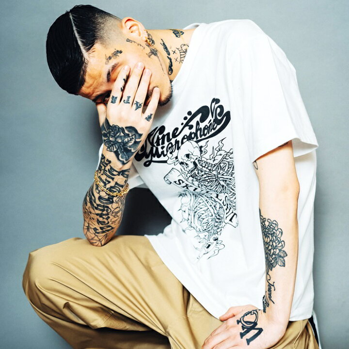 楽天市場】SKULLSHIT × NineMicrophones コラボレーション Tee 