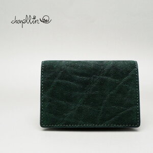 chapllin `bvJ[hP[XgELEPHANT LEATHER CARD CASEhGREENCPC-CC-EL-GN