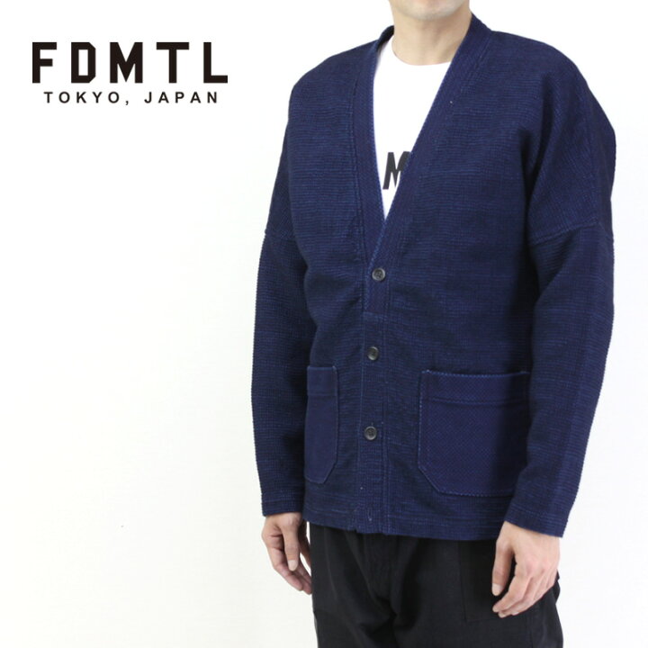 楽天市場】FDMTL ファンダメンタル カーディガン INDIGO CARDIGAN 