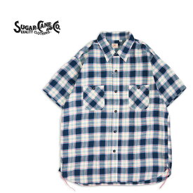 SUGAR CANE シュガーケーン半袖シャツ“Twill Check S/S Work Shirt”SC38692