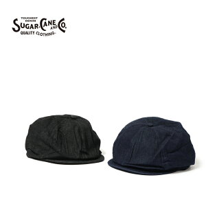 SUGAR CANE �V���K�[�P�[�� �X�q �L���b�v 10oz. DENIM APPLEJACK CAP SC02705