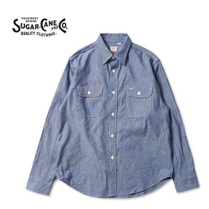 SUGAR CANE �V���K�[�P�[�� ���� �V���c BLUE CHAMBRAY WORK SHIRT SC27850