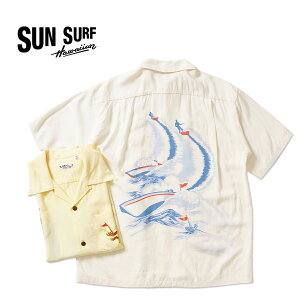 SUN SURF �T���T�[�t ���� �A���n�V���c RAYON HAWAIIAN SHIRT �gWATER SKIING�hSS39630