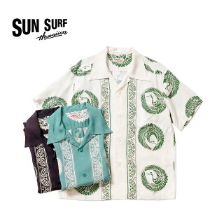 SUN SURF �T���T�[�t ���� �A���n�V���c RAYON HAWAIIAN SHIRT �gORIENTAL BORDER�hSS39629