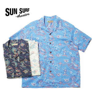SUN SURF �T���T�[�t ���� �A���n�V���c COTTON LINEN SLUBYARN OPEN SHIRT �gHELE-MAI-E�hSS39501