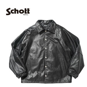 Schott �V���b�g ���U�[ �R�[�`�W���P�b�gLEATHER COACH JACKET782-5950054