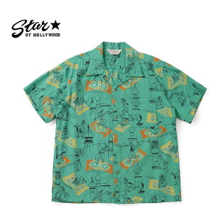 STAR OF HOLLYWOOD �X�^�[�I�u�n���E�b�h���� �V���cDOBBY COTTON OPEN SHIRT�gMAGIC CARPET�hSH39716