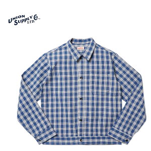 UNION SUPPLY ���j�I���E�T�v���C�����V���cUNION SUPPLY PALAKA CHECK SHIRT BLOUSEUS15901